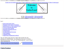 Tablet Screenshot of guitarland.com